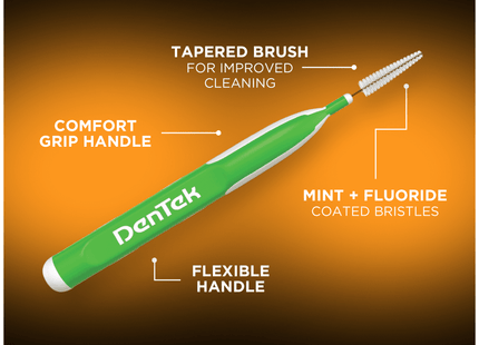 DenTek Easy Brush Oral Cleaners Extra Tight Fresh Mint Green 16ct (24 Pack) - Personal Care > Dental Floss & Flossers