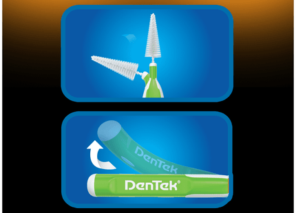 DenTek Easy Brush Oral Cleaners Extra Tight Fresh Mint Green 16ct (24 Pack) - Personal Care > Dental Floss & Flossers