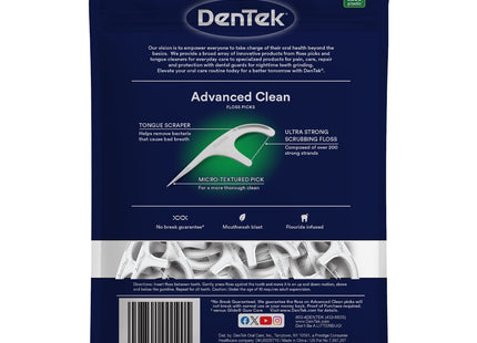 DenTek Flossers Advanced Clean Dental Floss Picks 150 ct (2 Pack) - Personal Care > Oral &