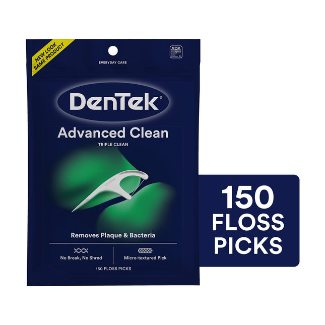 DenTek Flossers Advanced Clean Dental Floss Picks 150 ct (3 Pack) - Personal Care > Oral &