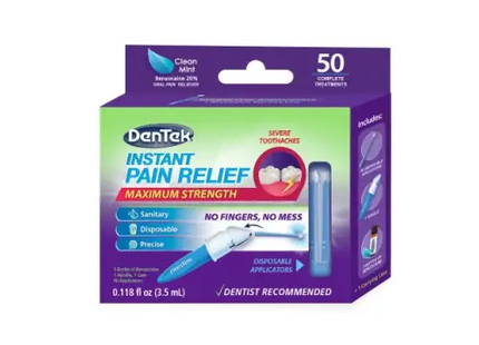 denttech instant pain relief maximum strength toothpaste