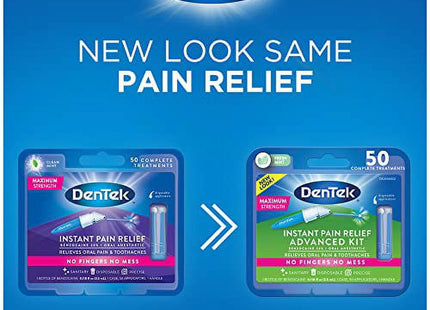 DenTek Instant Oral Pain Relief Maxim Strength Kit for Toothaches 50ct (36 Pack) - Personal Care > Dental Floss &
