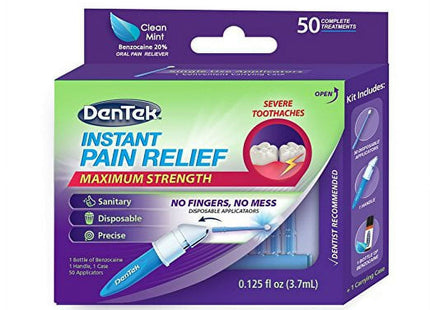 DenTek Instant Oral Pain Relief Maxim Strength Kit for Toothaches 50ct (36 Pack) - Personal Care > Dental Floss &