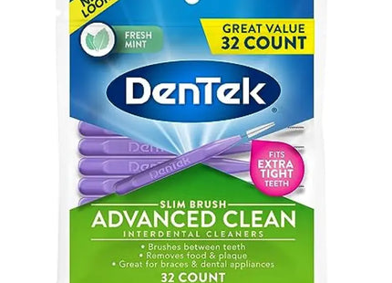 dentix advanced clean toothbrushes, extra strength, fresh mint, 12 count