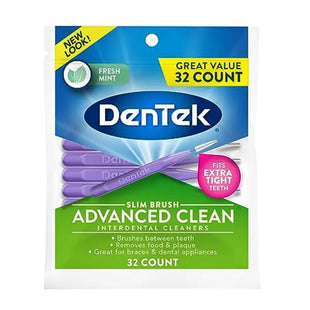 dentix advanced clean toothbrushes, extra strength, fresh mint, 12 count