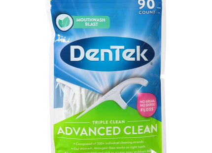 DenTek Triple Clean Extra-Strong Dental Floss Picks Mouthwash 90ct (24 Pack) - Personal Care > Oral & Flossers