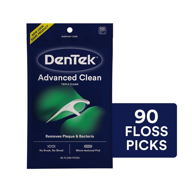 DenTek Triple Clean Extra-Strong Dental Floss Picks Mouthwash 90ct (12 Pack) - Personal Care > Oral & Flossers