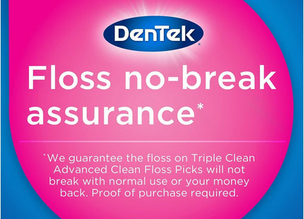 DenTek Triple Clean Extra-Strong Dental Floss Picks Mouthwash 90ct (2 Pack) - Personal Care > Oral & Flossers