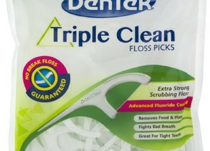 DenTek Triple Clean Extra-Strong Dental Floss Picks Mouthwash 90ct (2 Pack) - Personal Care > Oral & Flossers