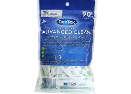 DenTek Triple Clean Extra-Strong Dental Floss Picks Mouthwash 90ct - Personal Care > Oral & Flossers