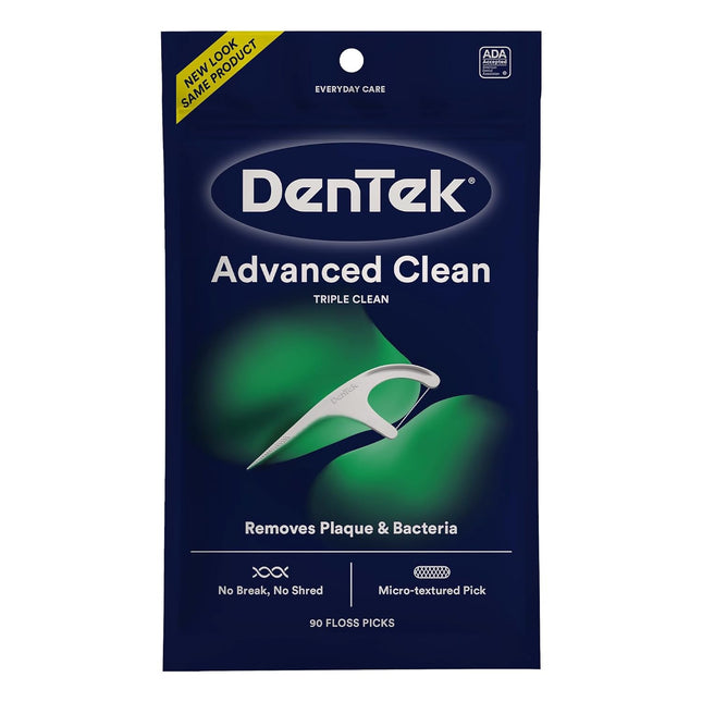 DenTek Triple Clean Extra-Strong Dental Floss Picks Mouthwash 90ct (5 Pack) - Personal Care > Oral & Flossers