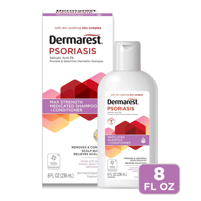 Dermarest Psoriasis Max Strength Medicated Shampoo + Conditioner 8oz (6 Pack) - Personal Care > Hair & Styling