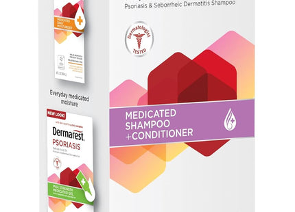Dermarest Psoriasis Max Strength Medicated Shampoo + Conditioner 8oz (4 Pack) - Personal Care > Hair & Styling