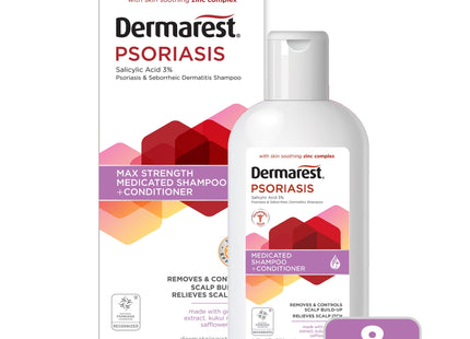 Dermarest Psoriasis Max Strength Medicated Shampoo + Conditioner 8oz (4 Pack) - Personal Care > Hair & Styling