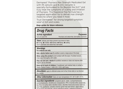 Dermarest Psoriasis Medicated Skin Treatment Gel Itch Relief 4oz (24 Pack) - Personal Care > Lotion & Moisturizer