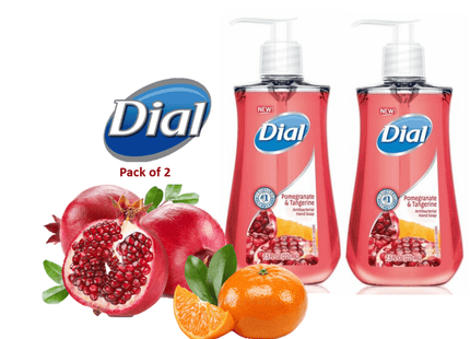 Dial Antibacterial Liquid Hand Soap Pomegranate and Tangerin 7.5 Floz (2 Pack) - Personal Care > Bath & Body