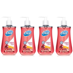 Dial Antibacterial Liquid Hand Soap Pomegranate and Tangerin 7.5 Floz (4 Pack) - Personal Care > Bath & Body