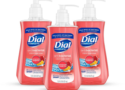 Dial Antibacterial Liquid Hand Soap Pomegranate and Tangerin 7.5 Floz (3 Pack) - Personal Care > Bath & Body