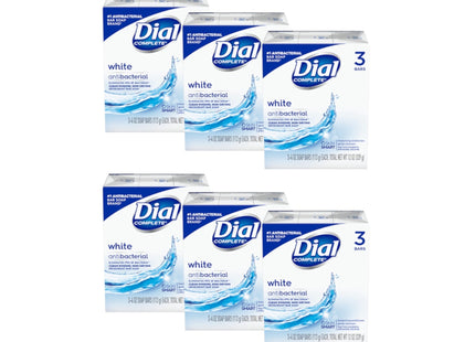 Dial Clean & Refresh Antibacterial Deodorant Bar Soap White 4oz 3 (6 Pack) - Personal Care > Bath Body Soaps