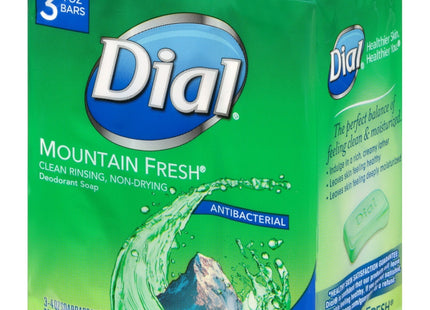 Dial Antibacterial Deodorant Soap Mountain Fresh Unisex 4oz 3 Bar (5 Pack) - Personal Care > Bath & Body Soaps