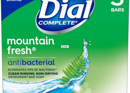 Dial Antibacterial Deodorant Soap Mountain Fresh Unisex 4oz 3 Bar (5 Pack) - Personal Care > Bath & Body Soaps