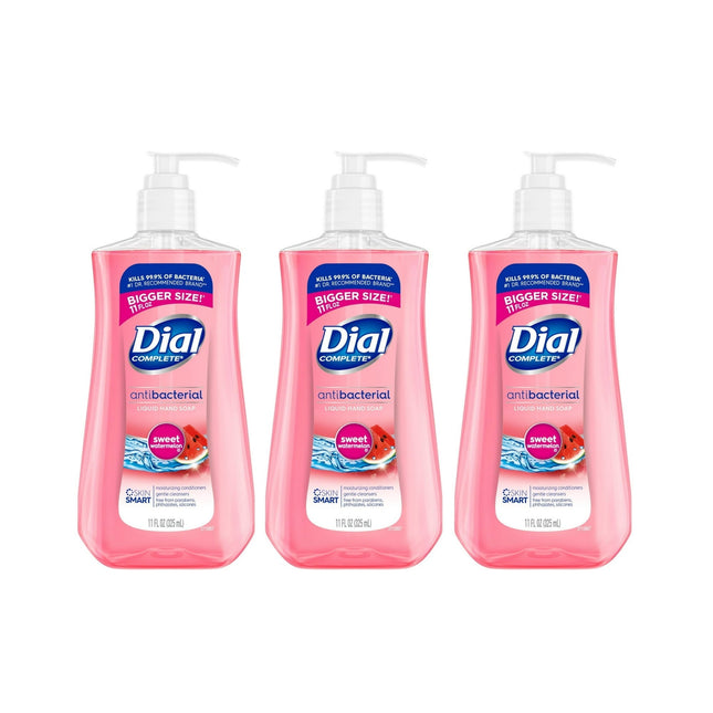 Dial Complete Liquid Hand wash Soap Pupm Sweet Watermelon 11 Floz (3 Pack) - Personal Care > Bath & Body