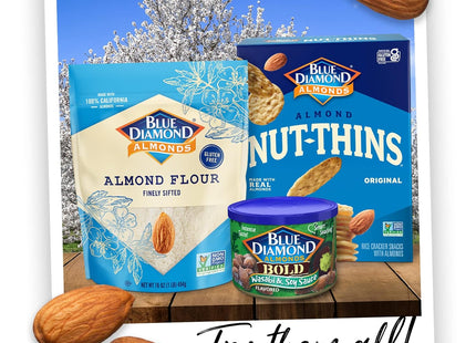 Diamond Almonds Low Sodium Lightly Salted Snack Nuts With Sea Salt 16oz (2 Pack) - Food & Beverages > Baking Desserts