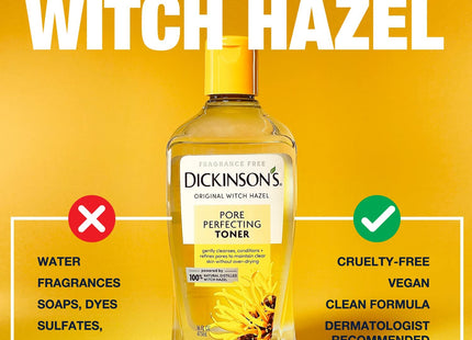 Dickinson’s Original Witch Hazel Pore Perfecting Toner 16oz (2 Pack) - Personal Care > Skin Cleansers & Toners