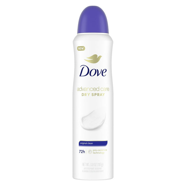 Dove Advanced Antiperspirant Deodorant Dry Spray Original Clean 3.8oz (6 Pack) - Personal Care > Bath & Body