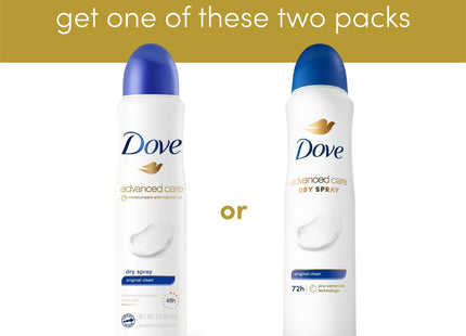 Dove Advanced Antiperspirant Deodorant Dry Spray Original Clean 3.8oz - Personal Care > Bath & Body Anti-Perspirant