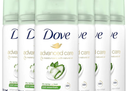 Dove Advanced Care Antiperspirant Deodorant Dry Spray Cool Essential 1oz (6 Pack) - Personal > Bath & Body