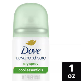 Dove Advanced Care Antiperspirant Deodorant Dry Spray Cool Essential 1oz (8 Pack) - Personal > Bath & Body