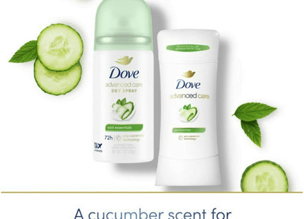 Dove Advanced Care Antiperspirant Deodorant Dry Spray Cool Essential 1oz (8 Pack) - Personal > Bath & Body