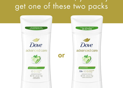 Dove Advanced Care Antiperspirant Deodorant Stick Cool Essentials 2.6oz (6 Pack) - Personal > Feminine Deodorants