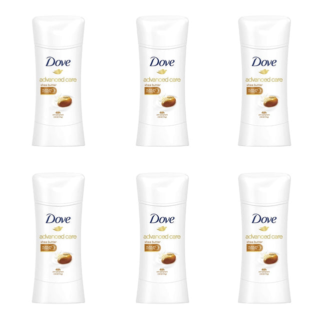 Dove Advanced Care Antiperspirant Deodorant Women Shea Butter 2.6oz (6 Pack) - Personal > Bath & Body Anti-Perspirant