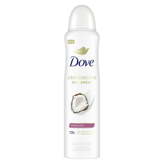 Dove Antiperspirant Deodorant Dry Spray Caring Coconut 3.8oz (12 Pack) - Personal Care > Bath & Body Anti-Perspirant