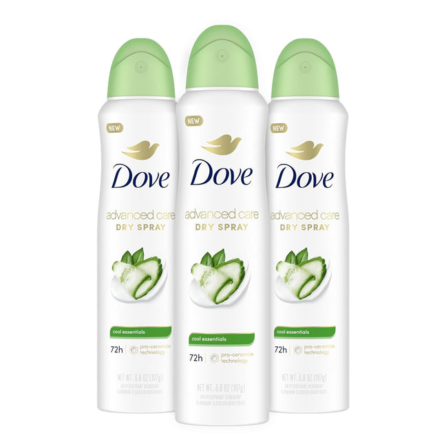 Dove Antiperspirant Deodorant Dry Spray Cool Essentials 3.8oz (3 Pack) - Personal Care > Bath & Body Anti-Perspirant