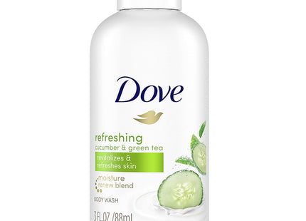 Dove Go Fresh Cool Moisture Body Wash Cucumber & Green 3oz (12 Pack) - Baby Toddler > Bathing Grooming