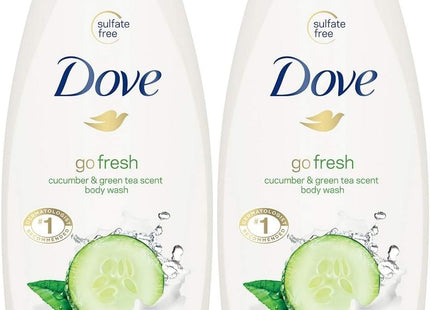 Dove Go fresh Moisture Body Wash Cucumber & Green 12oz (2 Pack) - Personal Care > Bath Washes Shower Gels