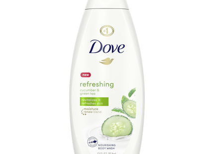 Dove Go fresh Moisture Body Wash Cucumber & Green 12oz (6 Pack) - Personal Care > Bath Washes Shower Gels