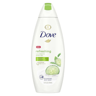 Dove Go fresh Moisture Body Wash Cucumber & Green 12oz (6 Pack) - Personal Care > Bath Washes Shower Gels