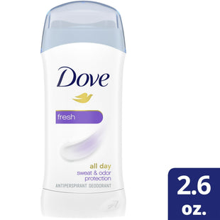 Dove Invisible Solid Women’s Antiperspirant Deodorant Stick Fresh 2.6oz (3 Pack) - Personal Care > Bath & Body