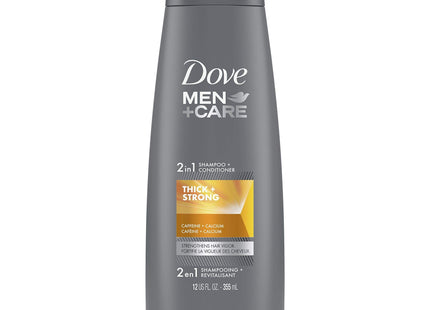 Dove Men + Care 2n1 Shampoo and Conditioner Thick Strong 12 Oz (10 Pack) - Personal Care > Hair & Styling