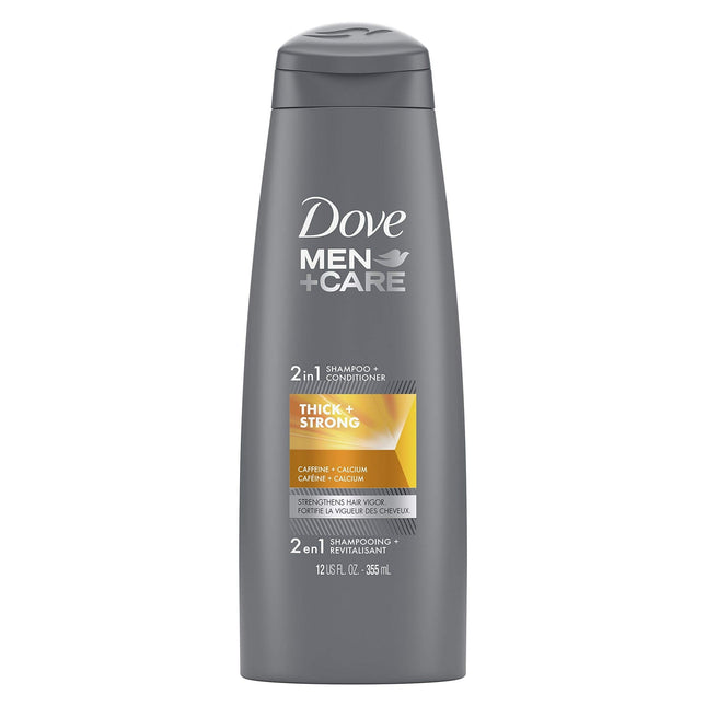 Dove Men + Care 2n1 Shampoo and Conditioner Thick Strong 12 Oz (10 Pack) - Personal Care > Hair & Styling