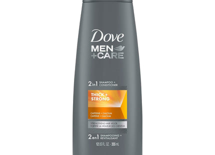 Dove Men + Care 2n1 Shampoo and Conditioner Thick Strong 12 Oz (16 Pack) - Personal Care > Hair & Styling