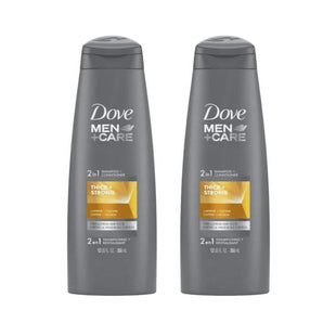 Dove Men + Care 2n1 Shampoo and Conditioner Thick Strong 12 Oz (2 Pack) - Personal Care > Hair & Styling