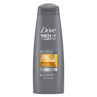 Dove Men + Care 2n1 Shampoo and Conditioner Thick Strong 12 Oz (8 Pack) - Personal Care > Hair & Styling