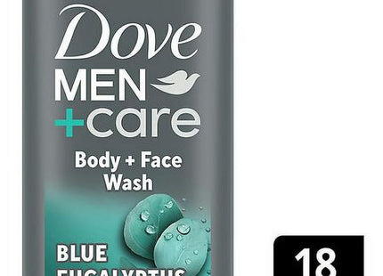 Dove Men + Care Body and Face Wash Blue Eucalyptus + Birch 18oz (2 Pack) - Personal Care > Bath & Washes Shower Gels