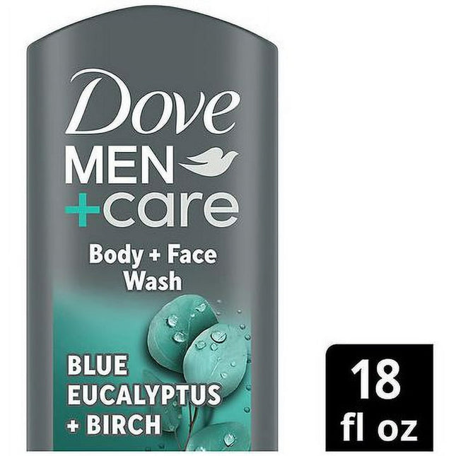 Dove Men + Care Body and Face Wash Blue Eucalyptus + Birch 18oz - Personal Care > Bath & Washes Shower Gels