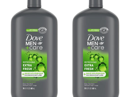 Dove Men + Care Extra Fresh Hydrating Body Wash Pump 30oz (2 Pack) - Personal Care > Bath & Washes Shower Gels